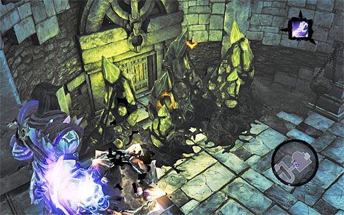 Docelowo powinieneś dotrzeć do wschodnich drzwi - Strzaskana Kuźnia | DODATKOWE LOKACJE | Darksiders 2 - Darksiders 2 - poradnik do gry