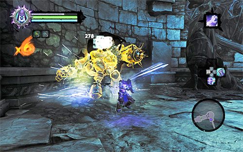 Zajrzyj do dwóch skrzyń znajdujących się w nowej sali i wznów przemarsz na północ - Strzaskana Kuźnia | DODATKOWE LOKACJE | Darksiders 2 - Darksiders 2 - poradnik do gry