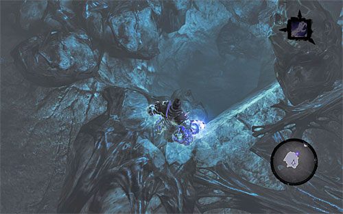 Wskocz do wody, zanurkuj i odszukaj pokazany na powyższym screenie podwodny tunel - Strzaskana Kuźnia | DODATKOWE LOKACJE | Darksiders 2 - Darksiders 2 - poradnik do gry