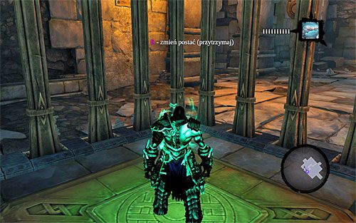 Udaj się pierwszą połówką swojej duszy w lewo, przystępując do wspinaczki w miejscu pokazanym na screenie 1 - Kraina Kuźni - inne | DODATKOWE LOKACJE | Darksiders 2 - Darksiders 2 - poradnik do gry