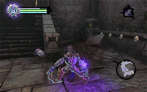 Wyrusz na wschód, korzystając po drodze ze schodów - Leże Obalonego Króla | DODATKOWE LOKACJE | Darksiders 2 - Darksiders 2 - poradnik do gry