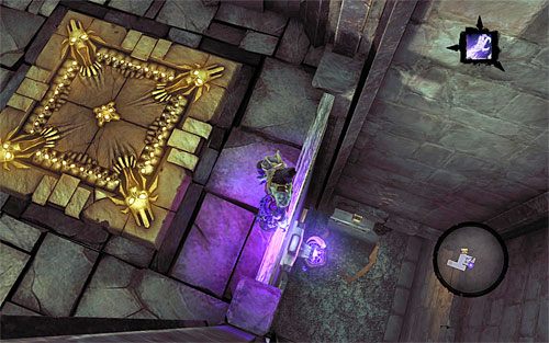 Odszukaj pokazane na powyższym screenie miejsce i zeskocz na najniższy poziom - Wyłom - eksploracja Wyłomu | DODATKOWE LOKACJE | Darksiders 2 - Darksiders 2 - poradnik do gry