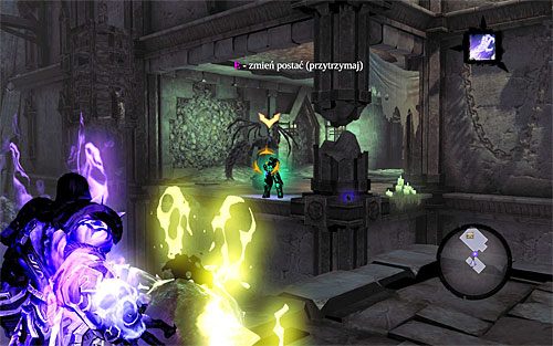 Pozostań na zabezpieczonym balkoniku i uaktywnij umiejętność Rozdzieracz Duszy - Oko zwiadowcy - eksploracja Oka Zwiadowcy | DODATKOWE LOKACJE | Darksiders 2 - Darksiders 2 - poradnik do gry