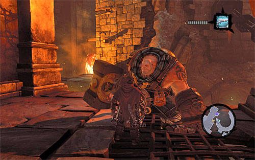 Ruszaj dalej na południe, docierając do niewielkiego pomieszczenia - Zbudź Wartownika (1) | Serce Góry | Darksiders 2 - Darksiders 2 - poradnik do gry