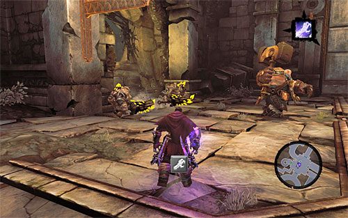 Powróć teraz do obszaru, w którym znajdowały się wcześniej zamknięte drzwi - Zbudź Wartownika (2) | Serce Góry | Darksiders 2 - Darksiders 2 - poradnik do gry