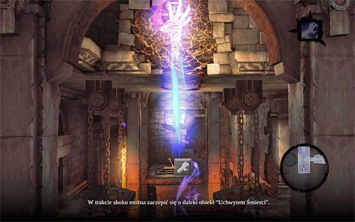 Kolejne kroki wymagają umiejętnego wykorzystywania Uchwytu Śmierci - Zbudź Wartownika (2) | Serce Góry | Darksiders 2 - Darksiders 2 - poradnik do gry