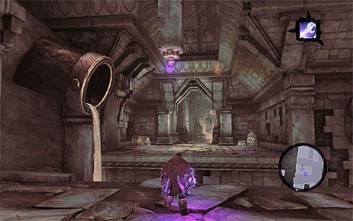 Na początek poproś Karna o to żeby przerzucił Cię na sąsiednią półkę - Zbudź Wartownika (2) | Serce Góry | Darksiders 2 - Darksiders 2 - poradnik do gry
