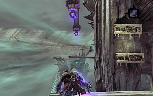 Ustaw Śmierć w pokazanej na powyższym screenie pozycji - Udaj się do sali tronowej | Władca Kości | Darksiders 2 - Darksiders 2 - poradnik do gry