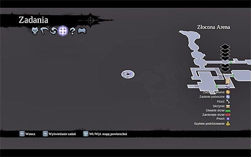 1) Artefakt możesz odnaleźć na zniszczonej klatce schodowej w zachodniej części Złoconej Areny - Elu Goth (miejsca odnajdywania artefaktów) | Zaginione artefakty | Darksiders 2 - Darksiders 2 - poradnik do gry