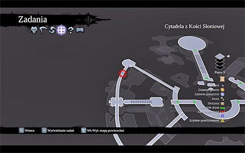 1) Artefakt możesz odnaleźć w zachodniej części cytadeli, a konkretnie w trakcie przemierzania północnego akweduktu już po naładowaniu żółtej kuli znajdującej się w dużej wieży - Elu Goth (miejsca odnajdywania artefaktów) | Zaginione artefakty | Darksiders 2 - Darksiders 2 - poradnik do gry