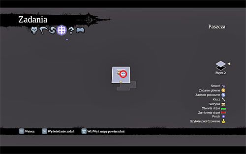 2) Zwój odnajdziesz na górnym balkoniku ruin znajdujących się w północno-zachodniej części głównego obszaru Paszczy (na zachód od Oka Zwiadowcy) - Królestwo Umarłych (miejsca odnajdywania zwojów Szafarza) | Zdobycz Kanclerza - Darksiders 2 - poradnik do gry