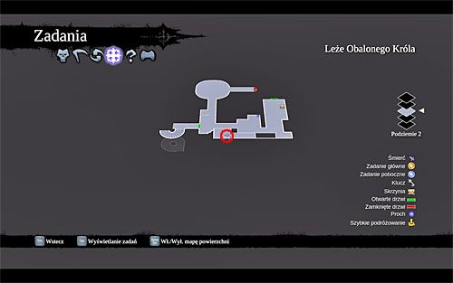 1) Zwój odnajdziesz na balkoniku podczas eksploracji drugiego piętra podziemi lochu - Królestwo Umarłych (miejsca odnajdywania zwojów Szafarza) | Zdobycz Kanclerza - Darksiders 2 - poradnik do gry