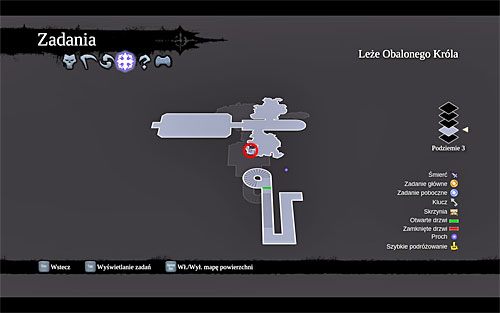 2) Zwój odnajdziesz w jednym z pomieszczeń przylegających do sali, w której stacza się pojedynek z Obalonym Królem - Królestwo Umarłych (miejsca odnajdywania zwojów Szafarza) | Zdobycz Kanclerza - Darksiders 2 - poradnik do gry