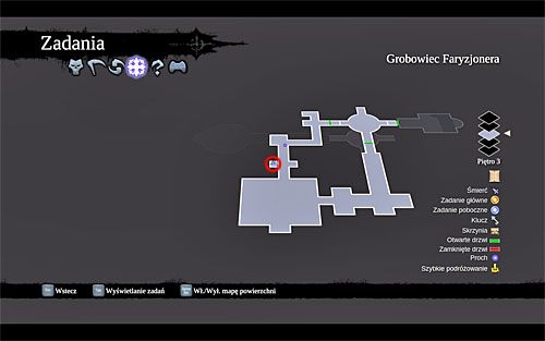 1) Zwój odnajdziesz za klatką na trzecim piętrze grobowca - Królestwo Umarłych (miejsca odnajdywania zwojów Szafarza) | Zdobycz Kanclerza - Darksiders 2 - poradnik do gry