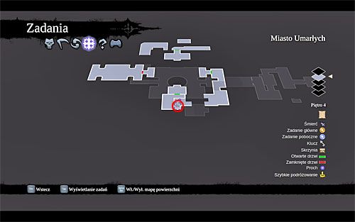 2) Zwój odnajdziesz w końcowej fazie eksploracji Miasta Umarłych, na czwartym piętrze tej lokacji - Królestwo Umarłych (miejsca odnajdywania zwojów Szafarza) | Zdobycz Kanclerza - Darksiders 2 - poradnik do gry