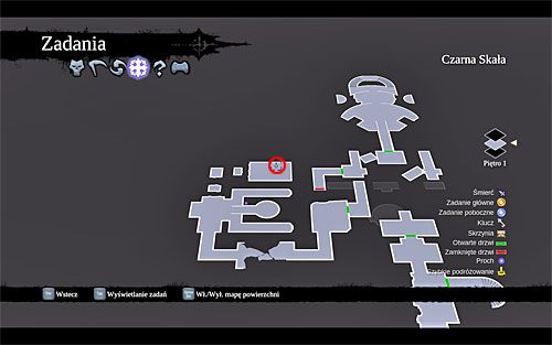 2) Zwój odnajdziesz w zachodniej części Czarnej Skały - Kraniec Cieni (miejsca odnajdywania zwojów Szafarza) | Zdobycz Kanclerza - Darksiders 2 - poradnik do gry