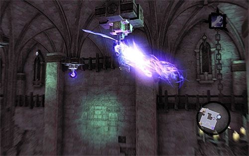 Po złapaniu się ostatniego z występów wykonaj pionowy bieg po ścianie, po czym się od niej odbij - Odwiedź Labirynt Szafarza | Zdobycz Kanclerza | Darksiders 2 - Darksiders 2 - poradnik do gry