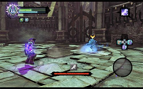 Szafarz nie jest tak wymagającym przeciwnikiem jak mogłoby wydawać się po przetrwaniu wszystkich dziesięciu poziomów jego labiryntu - Pokonaj Szafarza i wróć do Kanclerza | Zdobycz Kanclerza | Darksiders 2 - Darksiders 2 - poradnik do gry