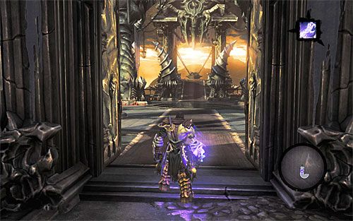 Eksplorację Czarnej Skały rozpocznij od wybrania wschodnich drzwi - Znajdź Szaloną Królową | Szalona Królowa | Darksiders 2 - Darksiders 2 - poradnik do gry