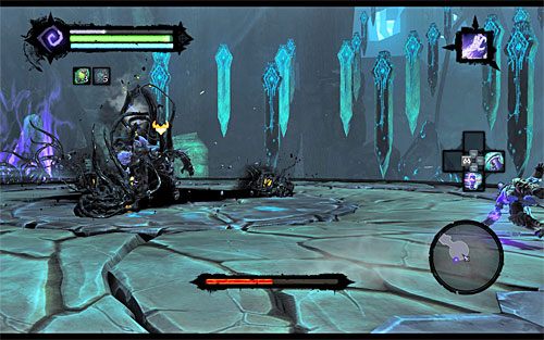 Trzecia część pojedynku obfituje już w dwa nowe utrudnienia - Boss 20 - Awatar Chaosu | Studnia Dusz | Darksiders 2 - Darksiders 2 - poradnik do gry