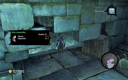 Po wygranej bitwie skieruj się do jedynych dostępnych drzwi i pozbądź się kolejnych konstruktów - Grań Płaczu | DODATKOWE LOKACJE | Darksiders 2 - Darksiders 2 - poradnik do gry