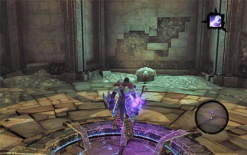W celu dotarcia do komnaty ze skrzynią (powyższy screen) wybieraj następujące portale - Poziomy I - V | Zdobycz Kanclerza | Darksiders 2 - Darksiders 2 - poradnik do gry