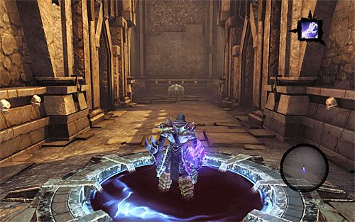 W celu dotarcia do komnaty ze skrzynią (powyższy screen) wybieraj następujące portale - Poziomy I - V | Zdobycz Kanclerza | Darksiders 2 - Darksiders 2 - poradnik do gry