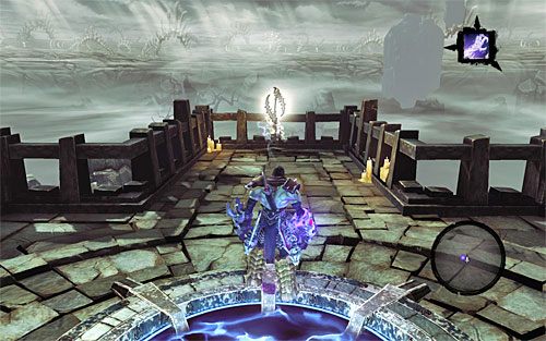 W celu dotarcia na balkonik ze skarbem (powyższy screen) wybieraj następujące portale - Poziomy I - V | Zdobycz Kanclerza | Darksiders 2 - Darksiders 2 - poradnik do gry