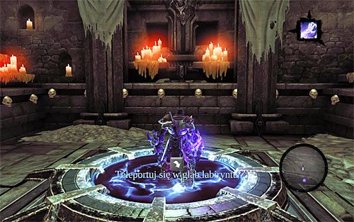 W celu dotarcia do schodów prowadzących do miejsca pobytu Szafarza (powyższy screen) wybieraj następujące portale - Poziomy VI - X | Zdobycz Kanclerza | Darksiders 2 - Darksiders 2 - poradnik do gry