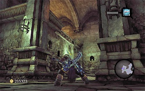 Przejdź do sąsiedniego pomieszczenia i na początek rozejrzyj się za skrzynią - Przyzwij Mistrza Areny (2) | Królewska zapłata | Darksiders 2 - Darksiders 2 - poradnik do gry