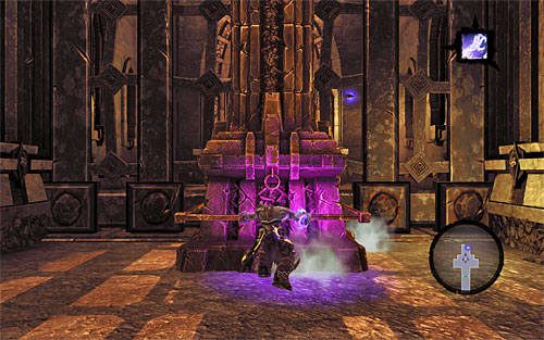 Po tym jak przyciągnąłeś do siebie filar zacznij go w standardowy sposób przepychać - Wskrześ Faryzjonera (1) | Faryzjoner | Darksiders 2 - Darksiders 2 - poradnik do gry