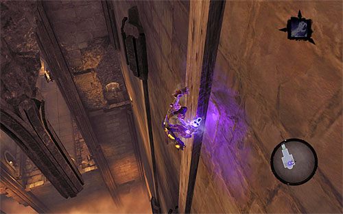 Jeżeli obrócisz kamerę w lewo, to powinieneś dostrzec w oddali nową skrzynię, do której warto się teraz przedostać - Wskrześ Faryzjonera (2) | Faryzjoner | Darksiders 2 - Darksiders 2 - poradnik do gry