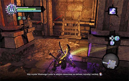 Po znalezieniu się w południowym pomieszczeniu rozpraw się z okolicznymi mumiami, z czym nie powinno być żadnych problemów - Zakończenie zadania | Faryzjoner | Darksiders 2 - Darksiders 2 - poradnik do gry