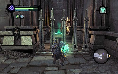 Wybierz pozyskaną niedawno umiejętność Nakaz i ustaw się w kręgu przyzwania z zamiarem przywołania sobie na pomoc Martwego Lorda - Znajdź grobowiec Sędziego | Sędzia | Darksiders 2 - Darksiders 2 - poradnik do gry