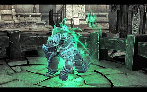 Podejdź do Sędziego i wysłuchaj z nim rozmowy, otrzymując jego zapewnienia o posłuszeństwie wobec Władcy Kości - Przyprowadź ostatnią duszę | Sędzia | Darksiders 2 - Darksiders 2 - poradnik do gry