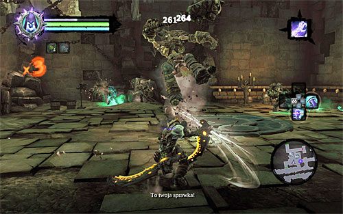 Po znalezieniu się w nowym pomieszczeniu zacznij od przyzwania Martwych Lordów z pomocą umiejętności Nakaz - Przetrwaj Psychameron (2) | Bazyleus | Darksiders 2 - Darksiders 2 - poradnik do gry