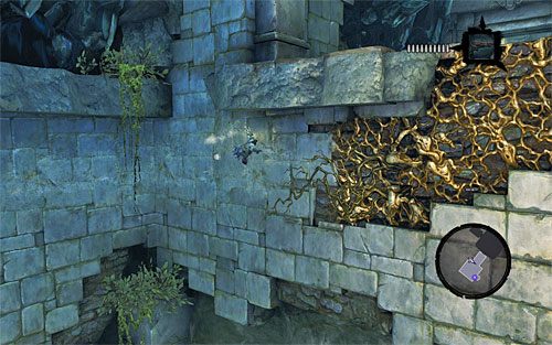 Wskocz do wody i powróć do wspomnianej wcześniej najwyżej położonej krawędzi - Przywróć Górskie Łzy (2) | Górskie Łzy | Darksiders 2 - Darksiders 2 - poradnik do gry