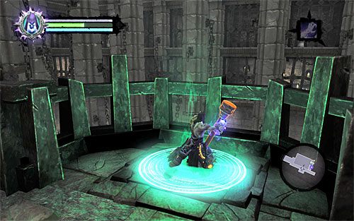 Zaczekaj aż Śmierć wespnie się na górny balkonik i ruszaj dalej - Znajdź drugą duszę (2) | Sędzia | Darksiders 2 - Darksiders 2 - poradnik do gry