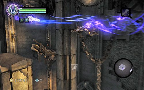 Ponownie użyj wspomnianego wyżej gadżetu na drugim zaczepie - Znajdź drugą duszę (2) | Sędzia | Darksiders 2 - Darksiders 2 - poradnik do gry