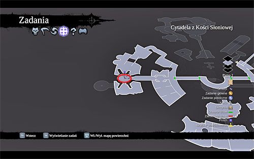 Zanim wyruszysz dalej wybierz się ponownie do zbadanego wcześniej pomieszczenia z posągiem - Odszukaj skrybę - zachodnia część cytadeli (2) | Skaza herezji | Darksiders 2 - Darksiders 2 - poradnik do gry