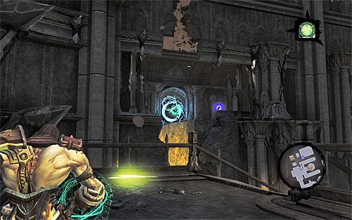 Wybierz z listy umiejętność Władca Czasu i zajmij się uaktywnieniem znajdujących się w okolicy dwóch zwykłych (niebieskich) portali - Znajdź Samaela - zachodnia część Czarnej Skały | Władca Czarnej Skały - Darksiders 2 - poradnik do gry