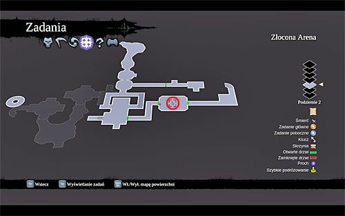 2) Głaz możesz odnaleźć w trakcie eksploracji wschodniej części Złoconej Areny, a konkretnie na suficie sali, w której stacza się większą bitwę ze szkieletami - Królestwo Umarłych (miejsca odnajdywania magicznych głazokęsów) | Kamień z serca - Darksiders 2 - poradnik do gry