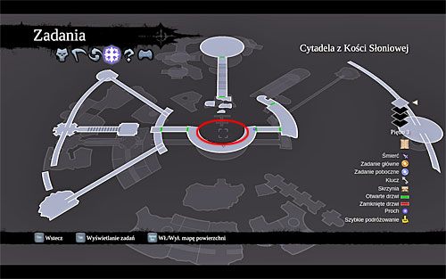 1) Głaz możesz odnaleźć w głównym pomieszczeniu Cytadeli z Kości Słoniowej, czyli tym z dużym wodospadem - Bezświetle (miejsca odnajdywania głazokęsów siły) | Kamień z serca - Darksiders 2 - poradnik do gry