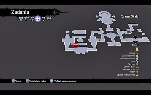 3) Głaz możesz odnaleźć w zachodniej części Czarnej Skały, a konkretnie w obszarze ze skrzynią zawierającą szkieletowy klucz - Kraniec Cieni (miejsca odnajdywania głazokęsów siły) | Kamień z serca - Darksiders 2 - poradnik do gry