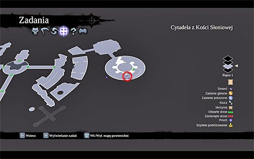 2) Głaz możesz odnaleźć w trakcie przemierzania wschodniej części cytadeli, a konkretnie tuż po zniszczeniu z pomocą cieniobuchów żółtych tworów i dotarciu do wieży, wewnątrz której znajdują się dwa nieaktywne portale - Bezświetle (miejsca odnajdywania magicznych głazokęsów) | Kamień z serca - Darksiders 2 - poradnik do gry