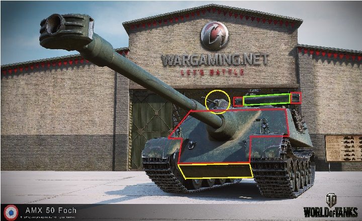 Ze względu na to, że Foch i Foch B to identyczne pojazdy z innymi armatami, nie ma sensu rozpisywać się od nowa nt - AMX 50 Foch | Francuskie niszczyciele czołgów w World of Tanks - World of Tanks - poradnik do gry