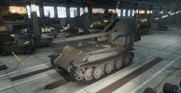 GW Panther - niemieckie działo samobieżne tieru VII, jedno z najcelniejszych w grze, w czołówce także pod względem możliwości obrotu działa w poziomie - CZOŁGI NIEMIECKIE w World of Tanks | Wykaz dostępnych czołgów (drzewka) - World of Tanks - poradnik do gry