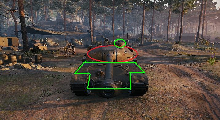 a) Czerwony (tam nie strzelaj) - 53TP - polski czołg VIII tieru w World of Tanks - World of Tanks - poradnik do gry