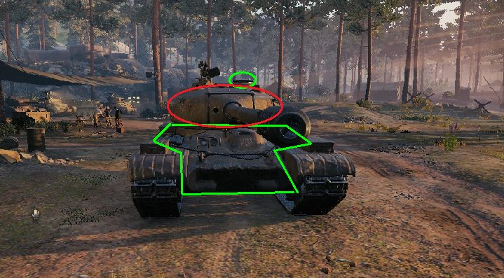 a) Czerwony (tam nie strzelaj) - 50TP - polski czołg IX tieru w World of Tanks - World of Tanks - poradnik do gry