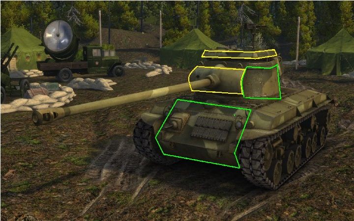 Nad pancerzem T25/2 i jego weakpointami nie ma się co rozwodzić, lwia część wymierzonych w nas strzałów na 99% spenetruje naszego tanka w dowolnym miejscu pojazdu - T25/2 | Amerykańskie niszczyciele czołgów w World of Tanks - World of Tanks - poradnik do gry